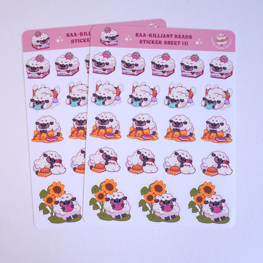 Baa-rilliant Reads (1) sticker sheet