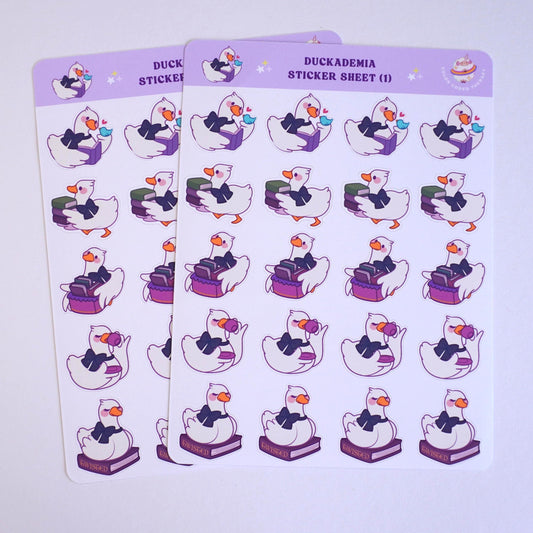 Duckademia (1) sticker sheet