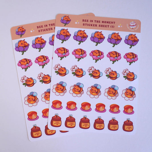 Bee in the Moment (1) sticker sheet