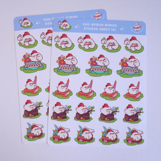 Egg-spired Words (2) sticker sheet