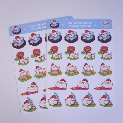 Egg-spired Words (1) sticker sheet