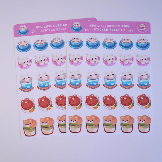 Mug Life: Cute Edition (1) sticker sheet