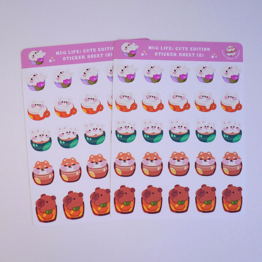 Mug Life: Cute Edition (2) sticker sheet