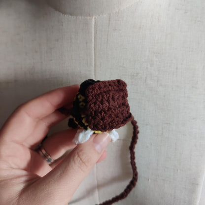 Crochet Bee Car Rearview Mirror Charm