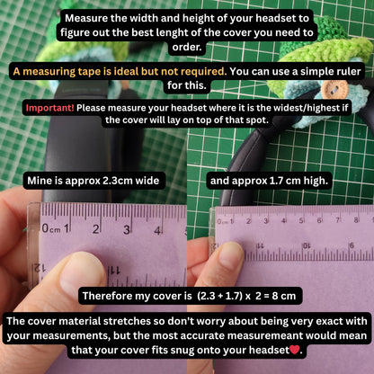 Crochet Headset Frog on Lilipad Cover