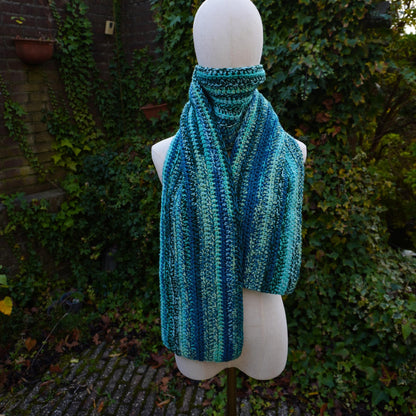 Blue Cat Ear Beanie and Scarf Set