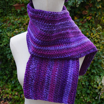 Purple Cat Ear Beanie and Scarf Set