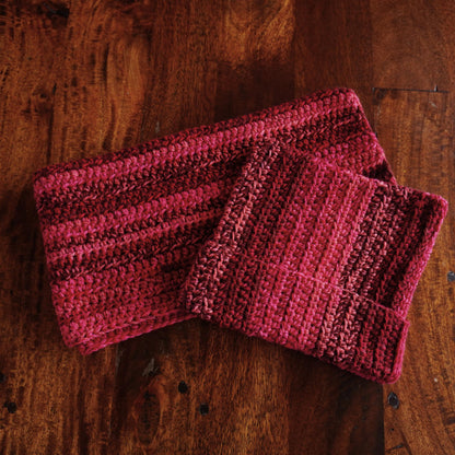 Red Cat Ear Beanie and Scarf Set