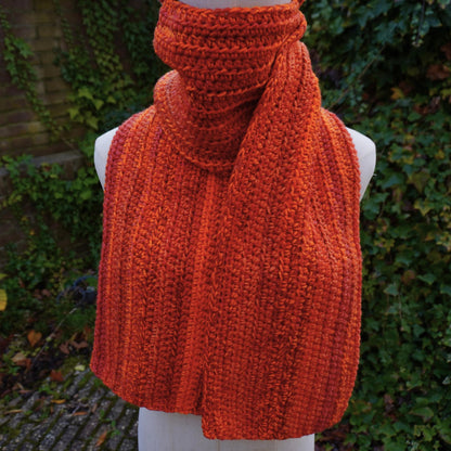 Orange Cat Ear Beanie and Scarf Set