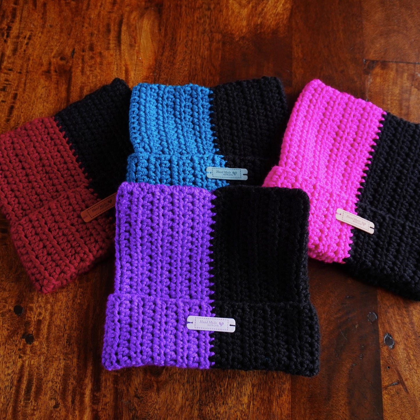 Two-Color Cat Ear Beanie