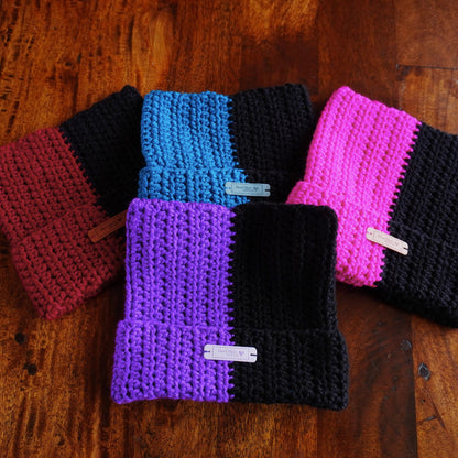 Two-Color Cat Ear Beanie