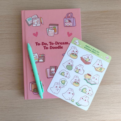 Hoppy & healthy (3) sticker sheet