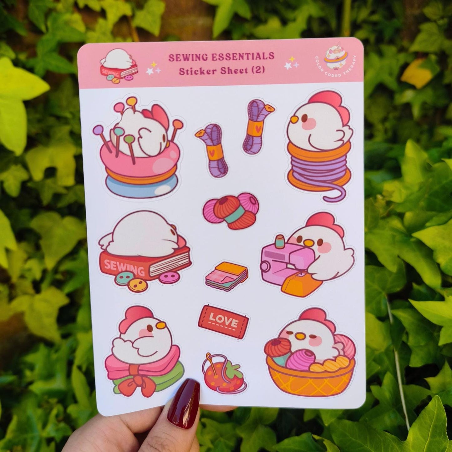 Sewing essentials (2) sticker sheet