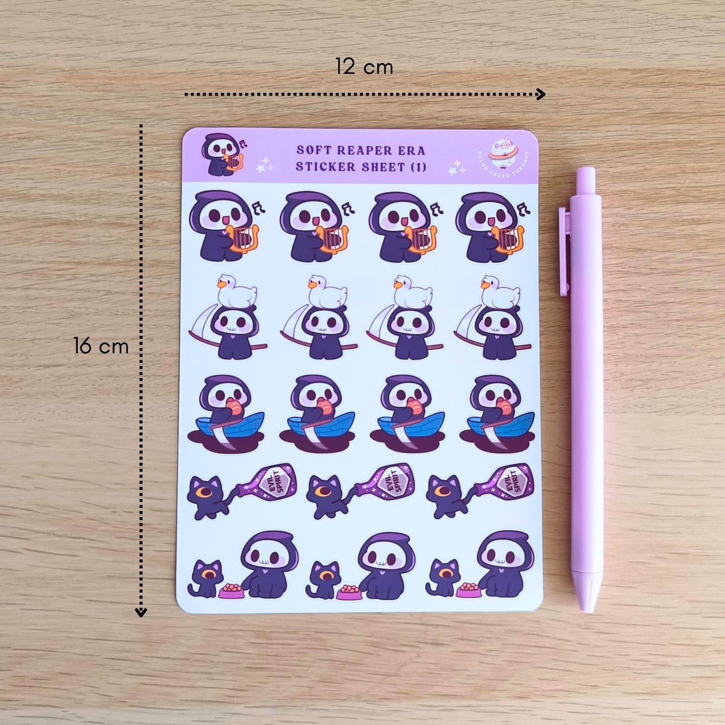 Soft reaper era (1) sticker sheet