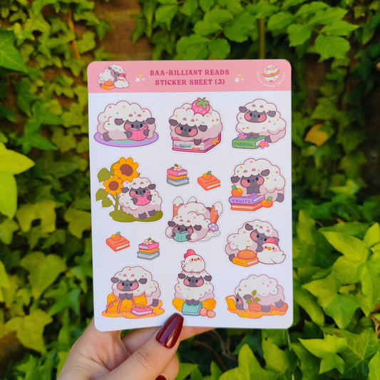 Baa-rilliant reads (3) sticker sheet