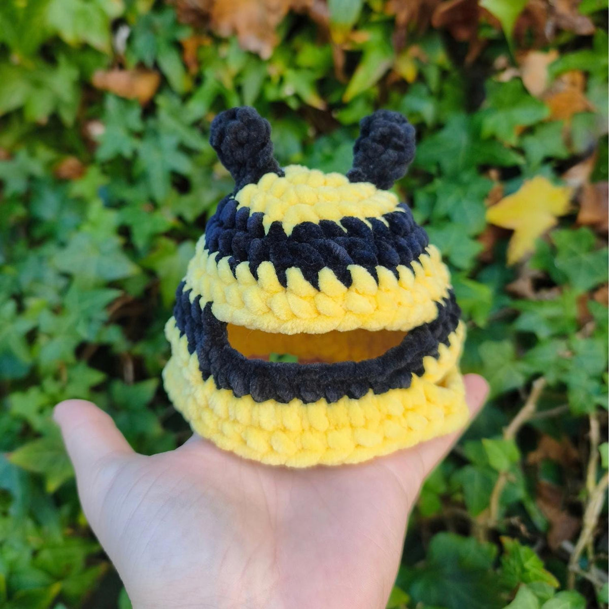 Chicken cosplaying bumblebee