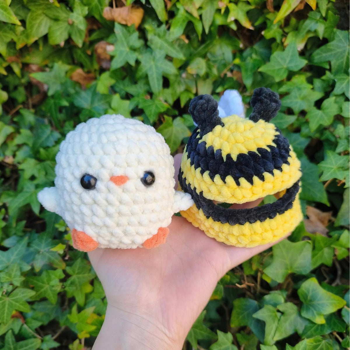Chicken cosplaying bumblebee