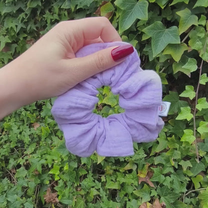 Pastelpaarse scrunchie