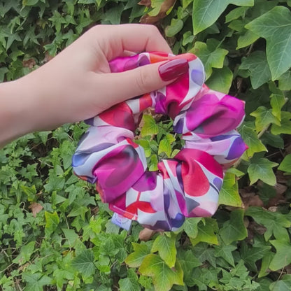 Elegante bladhaar scrunchie