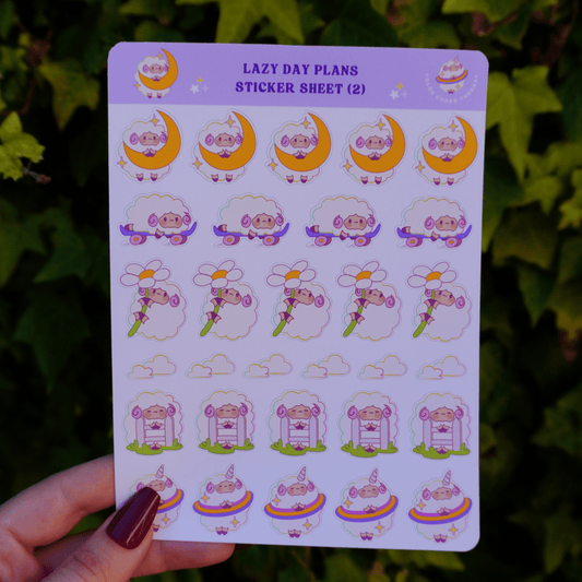 Lazy Day Plans (2) stickervel