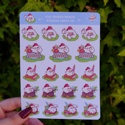 Egg-spired Words (2) stickervel