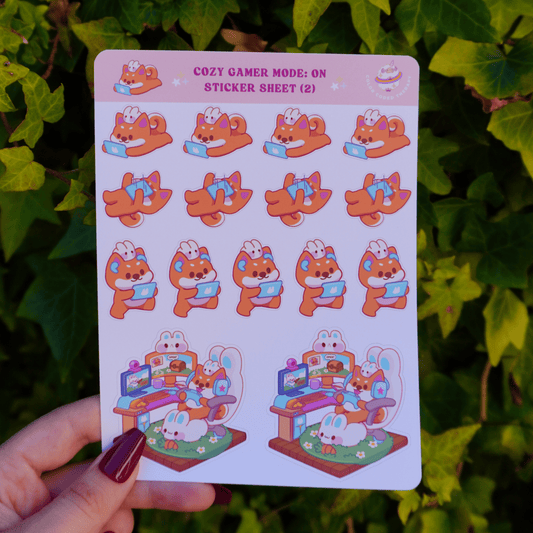 Cozy Gamer Mode: On (2) stickervel